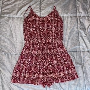 Aeropostale burgundy romper
